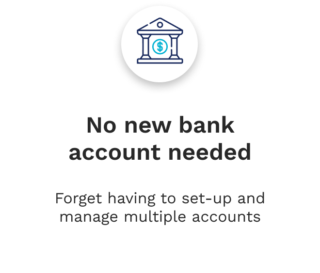 No new bank account 