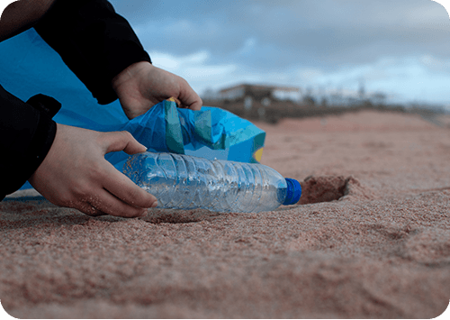 Removing plastic