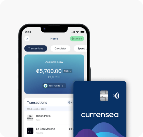 The Currensea card and app