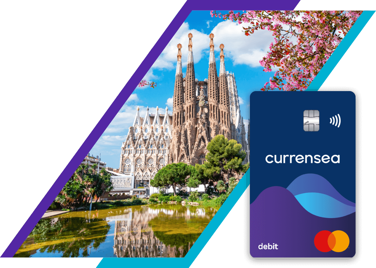 Save over £60 in Barcelona when you use a Currensea travel debit card