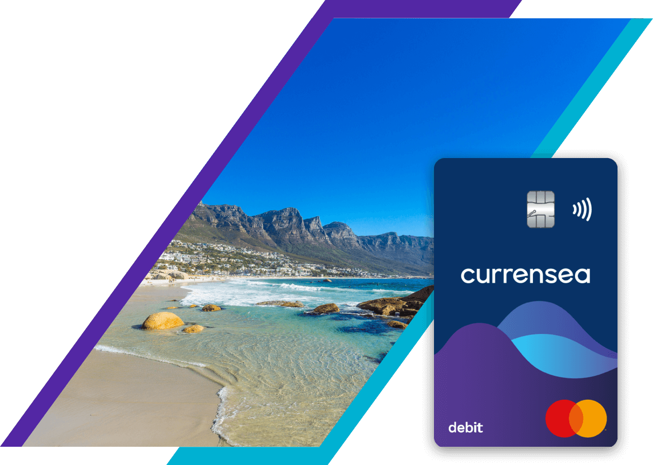 Save over £125 in South Africa with a Currensea travel debit card